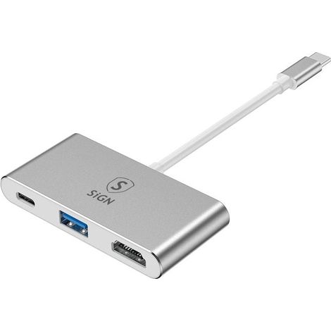 Hub USBC per HDMI 4K USBA 30 e USBC 100W