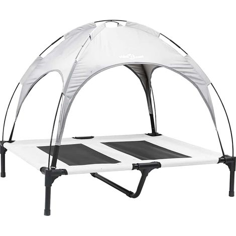 Lit pour Chien Gris Argenté l Acier CFW28398 (1/5)