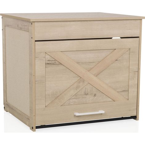 Katzenbox / Katzenhöhle KITTY PAWBOX 1 60x50x53,5 cm eiche hjh LIVING