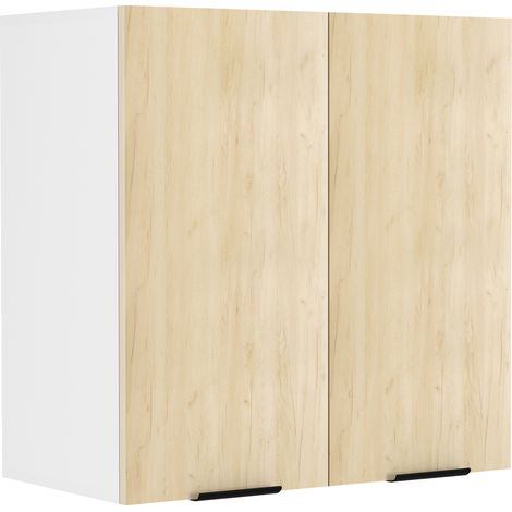Fasola Küchenoberschrank 60 cm 2 Türen Eiche Dekor, weiß. (1/3)