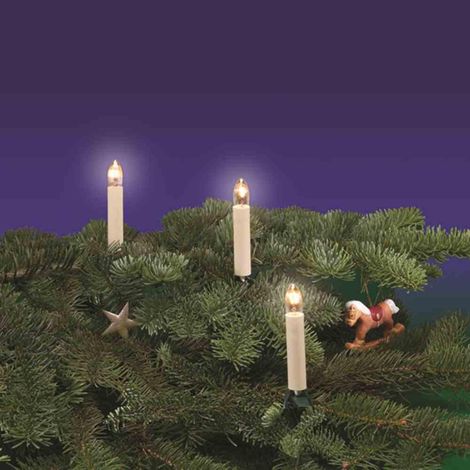 Lichterkette, Ø0,9mm, Glühlampe, weiß, 15LP, IP20, 10m, 45W, Mit Leuchtmittel, Lichterkette Innen Typ 969 (1/4)