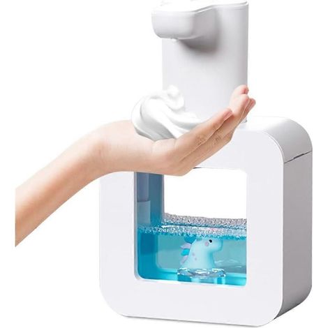 Distributeur de savon mignon pour enfants - Distributeur de savon moussant automatique pour salle de bain, cuisine, bureau, école, cadeau pour enfants (1/5)