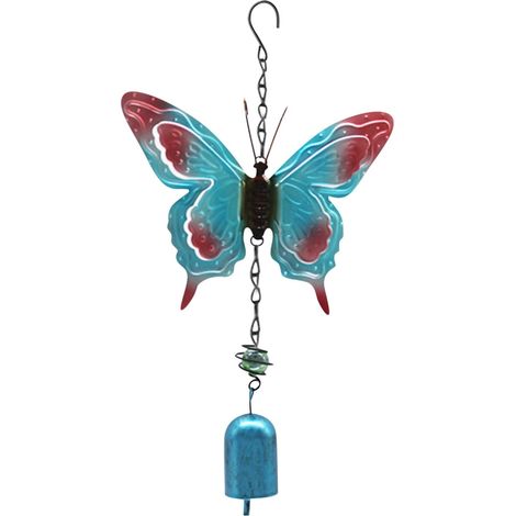 Clochette Éolienne - Oiseau Colibri Métallique - Pour Jardin Cour Extérieur Fenêtre - 1 Pièce