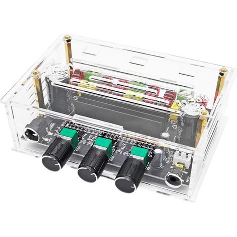 Carte d'amplificateur audio numérique trois canaux haute puissance 2.1 à boîtier cristal XH-M574 (80W+80W+100W)