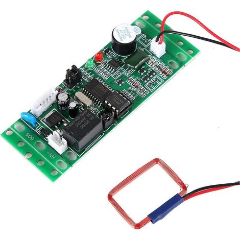 Lecteur RFID 125 kHz avec carte de contrôle d'accès intégrée, circuit imprimé compact et vitesse de détection des étiquettes rapide. (1/5)
