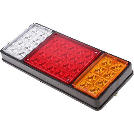 Feux arrière étanches pour remorque, camion et voiture, 24 LED, feu arrière de camion, feu stop, feu de recul, clignotant de sécurité, feux de brouillard, feux de jour pour voiture, 36 LED ( ) (1/4)