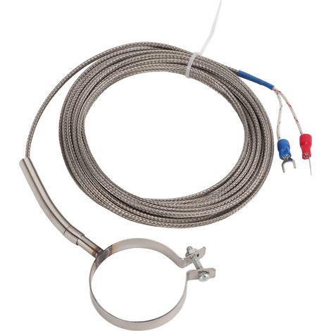 Hochempfindliches Gewindethermoelement, Temperaturreglersonde 0-400°C, erweiterter Bereich, verschiedene Größen, für industrielle Anwendungen, 5 Meter Kabel. (1/5)
