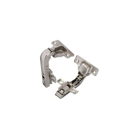 charnières Invisibles 90° clipsable - pour porte de meuble d'angle à une seule porte - avec amortisseur et clip - ouverture de montage 35mm-- Crezuo (1/4)