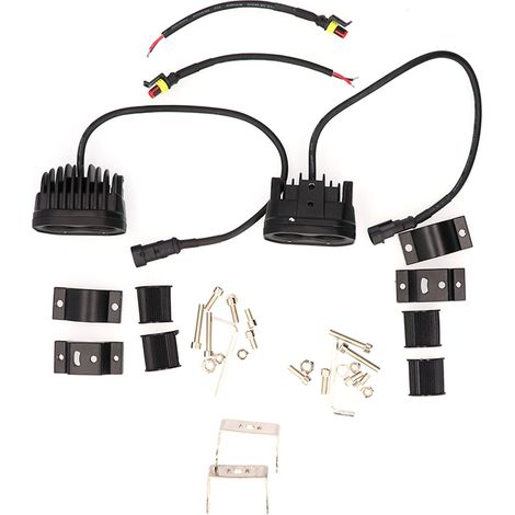 Spot LED 9-30V 60W 6000K Blanc Fort Étanche IP68 Projecteur Montage Pilier A pour Voiture Moto Quad UTV (1/5)