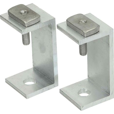 Adaptateur pour vis à double filetage, 2 pièces pour fixation au profilé de montage