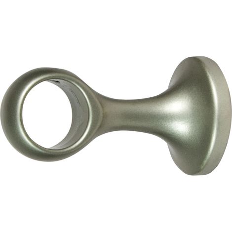 2 supporti nichel monoblocco fisso chiuso per tubo tenda diametro 20 mm