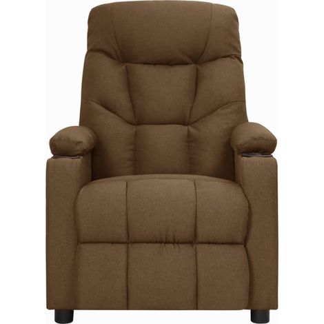 Maison Exclusive - Fauteuil inclinable Marron Tissu (1/5)