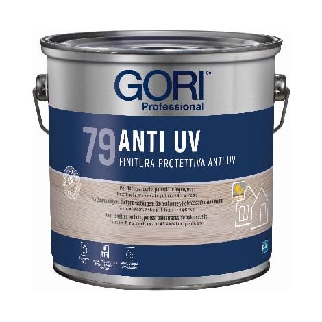 GORI 79 ANTI UV Finitura protettiva anti UV incolore satinata 5 lt