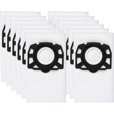 12Pcs Sac Aspirateur, Compatible avec le pour Karcher Sacs Aspirateurs WD2 Plus, Karcher WD 3, WD 3 Battery, KWD 1, KWD 2, KWD 3, MV 3, SE4001, SE4002, Sac Aspirateur Universel (1/4)
