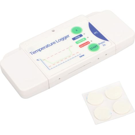 Enregistreur de température USB Type C 2 en 1, 180 jours d'enregistrement, rapports PDF, portable et jetable pour entrepôt et laboratoire. (1/5)
