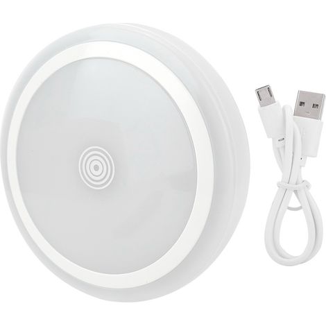 Lampe de chevet LED simple à intensité variable par simple pression, rechargeable par USB, pour bébé (A)