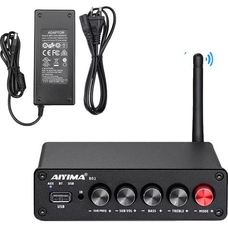 Amplificador de potencia, 2.1 canales, conectividad Bluetooth, B01 24V 4A UE (1/2)