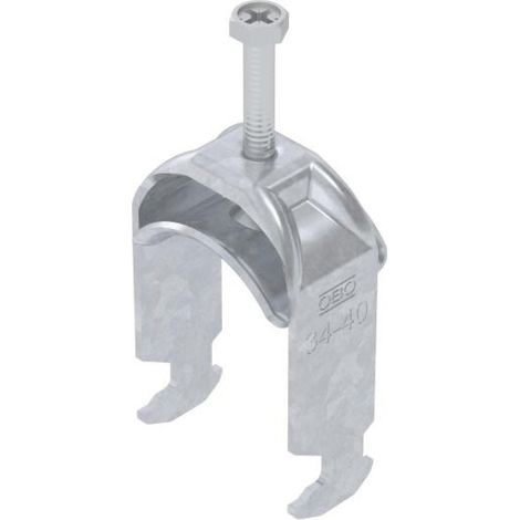 OBO Bettermann Abrazadera de estribo 2056 34-40mm acero cincado por inmersión en caliente, 1186036