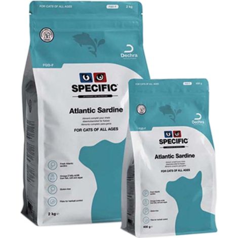SPECIFIC Pienso para Gatos ATLANTIC SARDINE FQD-F, 2 kg