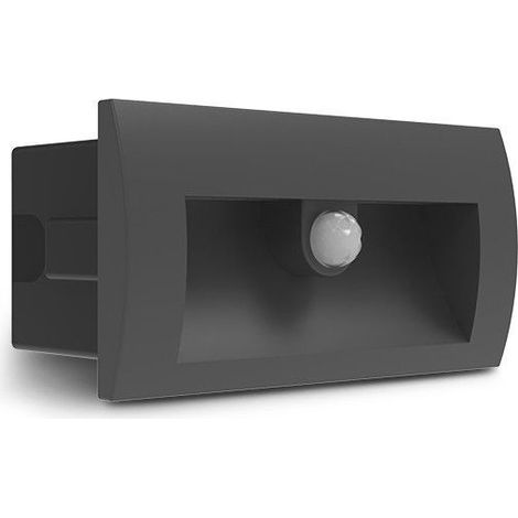 Spot encastrable LED balise 70 x 140 mm 6,5W Rectangle 3000K IP65 Détecteur IR Miidex Lighting® (1/5)