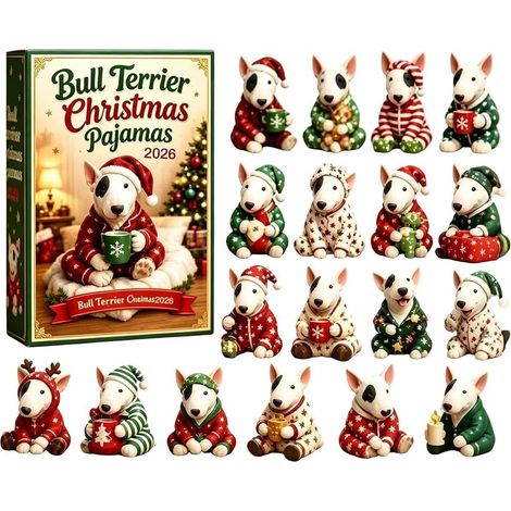 Hunde-Adventskalender, Weihnachtsschmuck, 2D-Countdown (1/5)