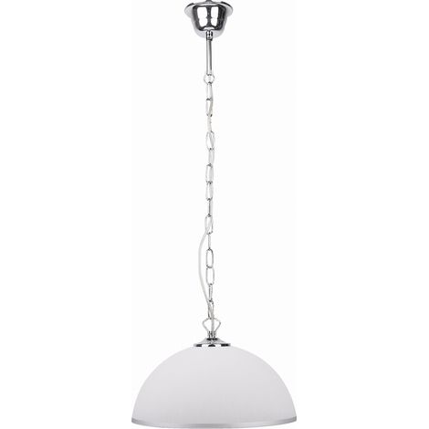 Lampada a sospensione Sugar 1xE27 60W cromo/bianco Candellux