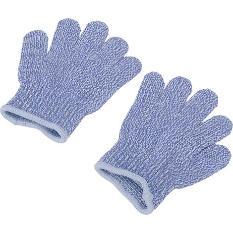 1 Paire de Gants de Sécurité Niveau 5 pour Enfants, Protection Jardin et Travaux Extérieurs Bleus (1/5)