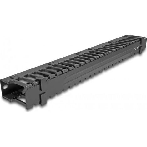 PANNEAU DE ROUTAGE DE CÂBLES 19€³ AVEC 3 OUVERTURES, 1 UNITÉ, NOIR 67022