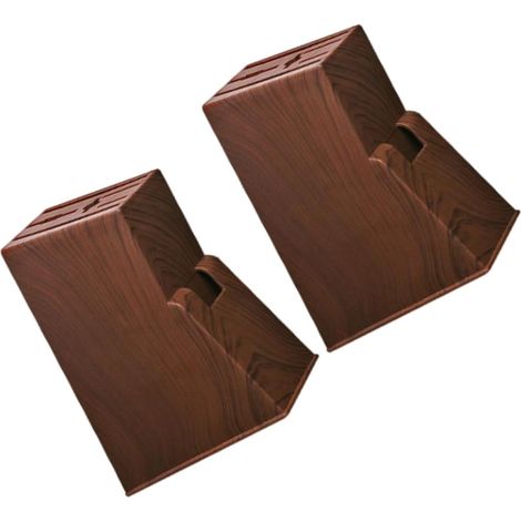 2 pièces Organisateur Couteaux Plastique Bloc Porte Couteaux de Cuisine Imitation Support Rangement Robuste et Hygiénique pour Usage Domestique (1/5)
