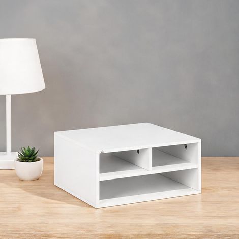 Meuble de rangement de bureau blanc 47 x 40 x 22,5 cm (1/5)