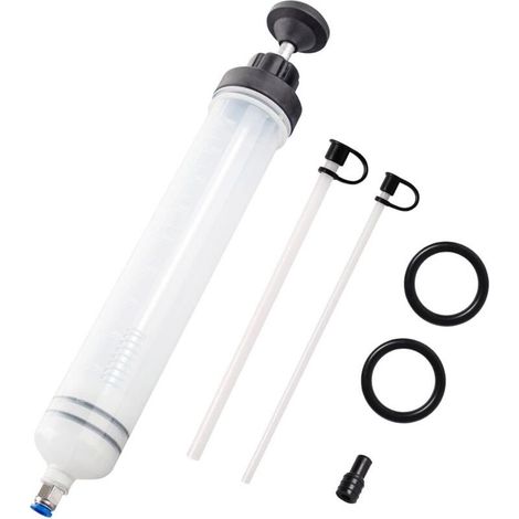 Seringue a Huile,Huile Aspiration Seringue-500CC Pompe de Transfert,Pompe D'aspiration D'huile, Huile pour Engrenages Et Extracteur De Liquide De Frein et d'antigel-Outil de Transfert de Pompe à Main (1/5)