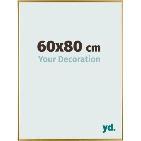 yd. - Cadre photo 60x80 - Or - Plastique - Evry