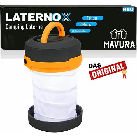 Lanterne de camping LED LATERNOX, lampe de table à piles, lampe suspendue, lampe de tente résistante aux intempéries (1/5)
