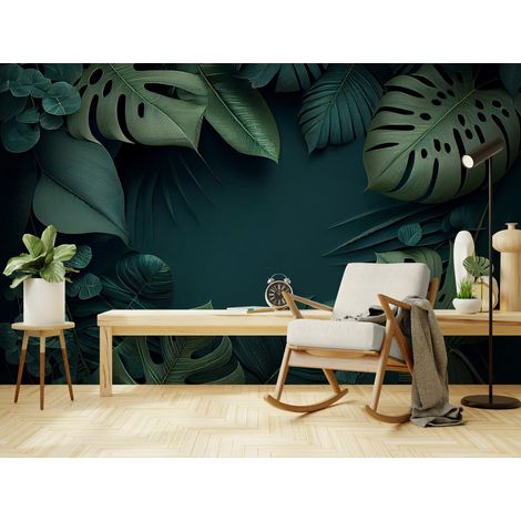 Papier Peint Feuillage - Éclats de Vert - 150 x 250 cm (1/2)