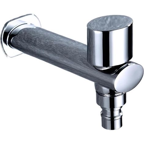 Robinet de cuisine Robinet de robinet de Machine à laver à 2 sorties d'eau, robinet d'eau extérieur de jardin à Double bec chromé(Type C) (1/5)