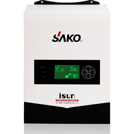 ISUN 3KW/24V OFF GRID INVERTER SOLARE AD ONDA SINUSOIDALE PURA CON CARICABATTERIE AC E CARICABATTERIE SOLARE MPPT (1/2)