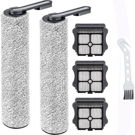 Lot de 5 pièces : 2 brosses de rechange + 3 filtres HEPA compatibles Tineco Floor ONE S5 et S5 Pro (1/4)