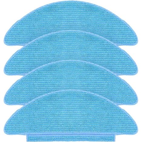 CSPARKV Lot de 4 Chiffons de Rechange pour Lubluelu SL60D, pour Tikom L9000 / L8000, pour Laresar L6 Nex aspirateur Robot, Accessoires de Remplacement de Tampon de vadrouille réutilisables lavables (1/3)