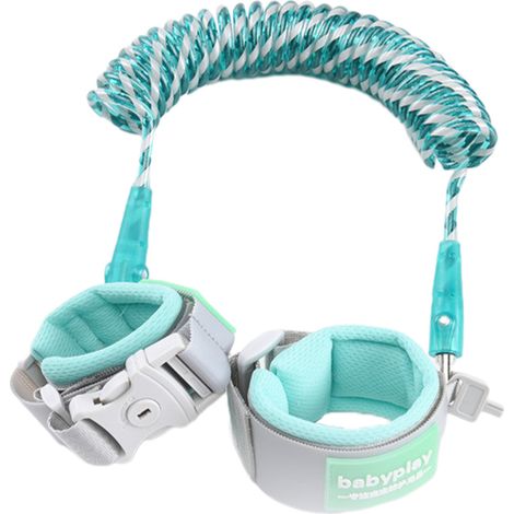 1 laisse anti-perte, corde de traction réfléchissante, bracelet sécurité enfant avec cadenas, pour promenade en ville ou parc (1/5)