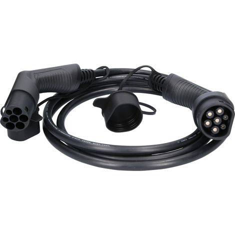 KS Tools efuturo Ladekabel gerade, Typ 2 auf Typ 2 Stecker, 3 Phasen, bis zu 11 kW, 16 A, 400 V, Mode 3, 3 Meter (1/2)
