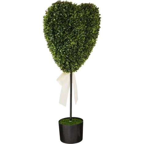 Artificielle en Pot Fausse Verdure en Forme De Cœur s en Pot pour Intérieur Pour Saint-Valentin Salon Maison Jardin Extérieur Balcon Terrasse Printemps (1/5)