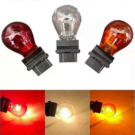 2 Stück T25 3156 3157 P27W 12V 27W klare Kfz-Außenblinkerlampen, Halogenlampe, hohe Qualität, gelb, weiß, rot (1/4)
