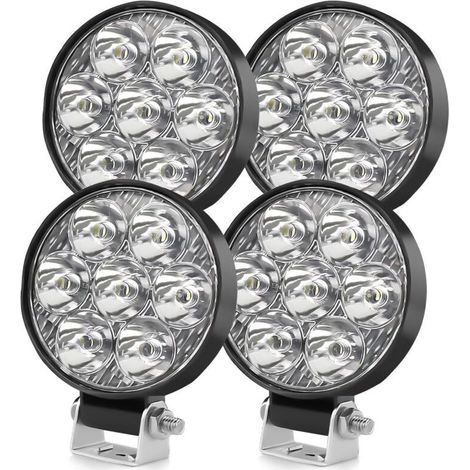 2.5 inch 24W Round LED Work Light 12V 24V 4x4 Mini LED Work Lights IP68 6500K for Off-Road Vehicles, Cars, ATVs, UTVs, SUVs, Trucks, Motorcycles, Farm Machinery, Tractors (1/5)