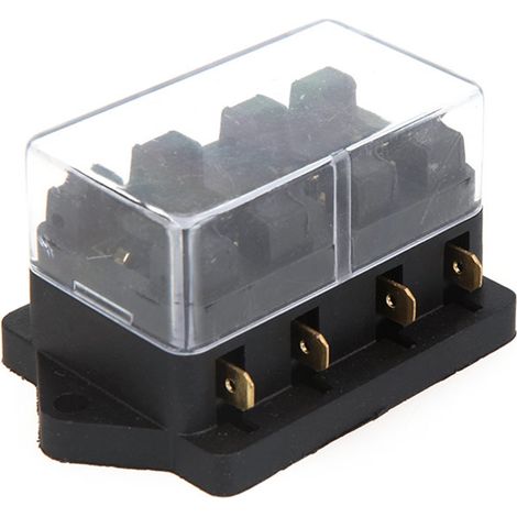 Boîtier de bloc de lames universel pour voiture, camion et véhicule, 4 voies, taille moyenne (1/5)