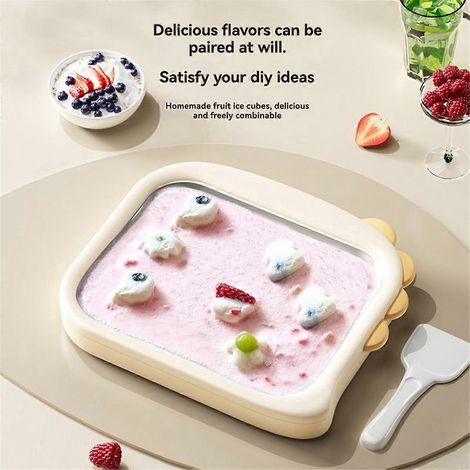 Joghurtbereiter für frittiertes Joghurt, Eismaschine für frittiertes Eis, klein, Mini, für den Hausgebrauch, selbstgemacht (1/5)