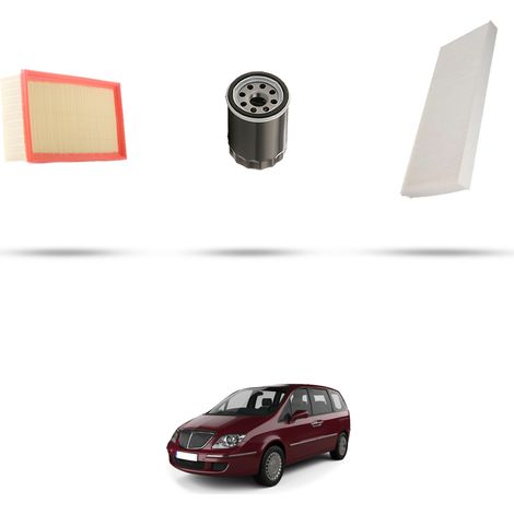Kit tagliando 3 filtri compatibile con Lancia Phedra 2.2 6V 150kw dal 2002 (1/4)