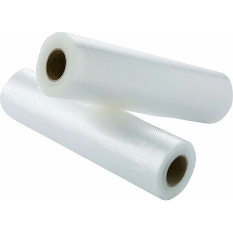 2 rouleaux film professionnel stable, Sacs soudure Film Roulettes Grande 20 x 500 cm Convient pour tous les recettes à stocker sous vide/Thermosoudeuse/de mise sous vide