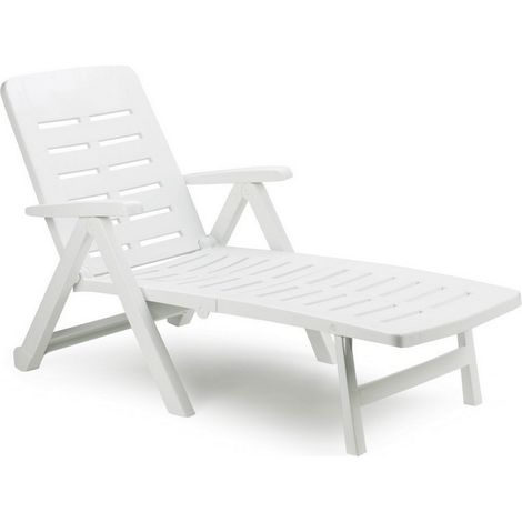 1PZ LETTINO PIEGHEVOLE CON RUOTE SMERALDO cm. 189x72x96 h col. Bianco