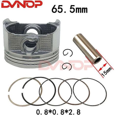 Ensemble piston 65,5 mm, axe de 15 mm et segments compatibles avec le moteur Zongshen Loncin 250cc CB250 pour quad, moto et VTT HH-115 (piston et segments) (1/5)