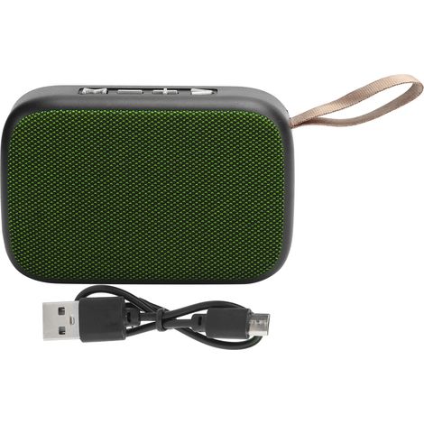 Enceinte Bluetooth Portable avec Subwoofer, Radio FM, USB et Son Stéréo Sans Fil - Vert (1/5)